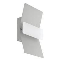 AUßENWANDLEUCHTE   - Silberfarben, Design, Kunststoff/Metall (30/18/6cm) - Eglo