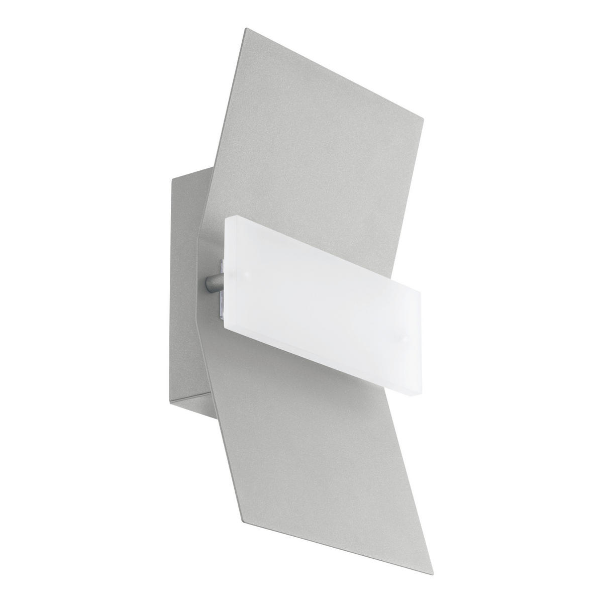 AUßENWANDLEUCHTE   - Silberfarben, Design, Kunststoff/Metall (30/18/6cm) - Eglo