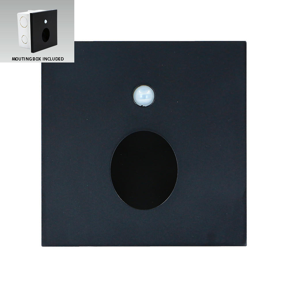 SPOTLÁMPA - fekete, Basics, műanyag (8.7/8.7/7cm)