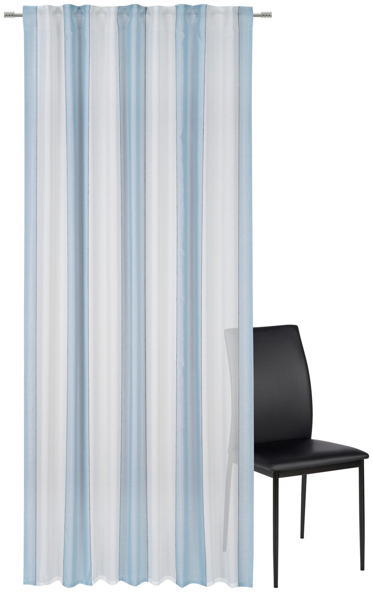 KOMBINIRANA ZAVESA  pol prosojno   140/245 cm  - modra, Basics, tekstil (140/245cm) - Esposa