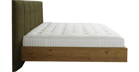 BOXSPRINGBETT 160/200 cm  in Waldgrün, Wildeiche  - Waldgrün/Wildeiche, Natur, Holz/Textil (160/200cm) - Valnatura