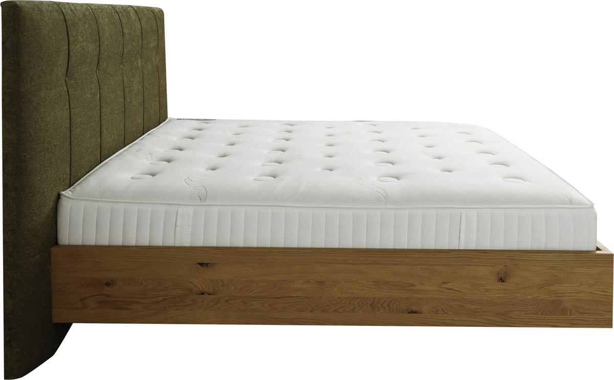 BOXSPRINGBETT 180/200 cm  in Waldgrün, Wildeiche  - Waldgrün/Wildeiche, Natur, Holz/Textil (180/200cm) - Valnatura