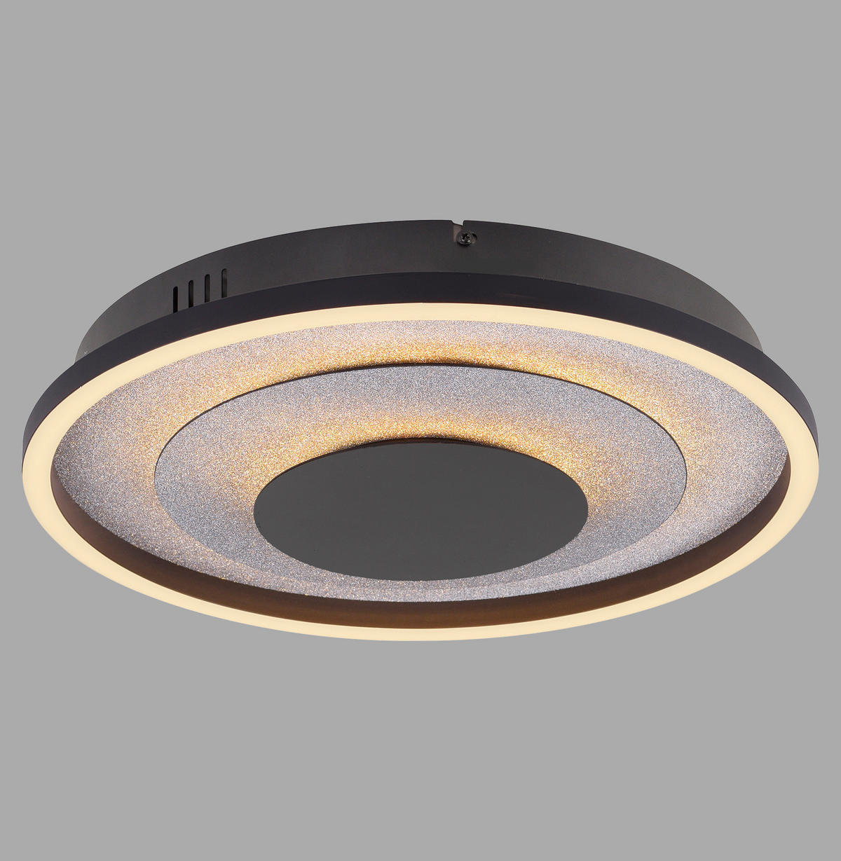 LED-DECKENLEUCHTE 39.7/39.7/7.2 cm   - Silberfarben, Design, Kunststoff/Metall (39.7/39.7/7.2cm)