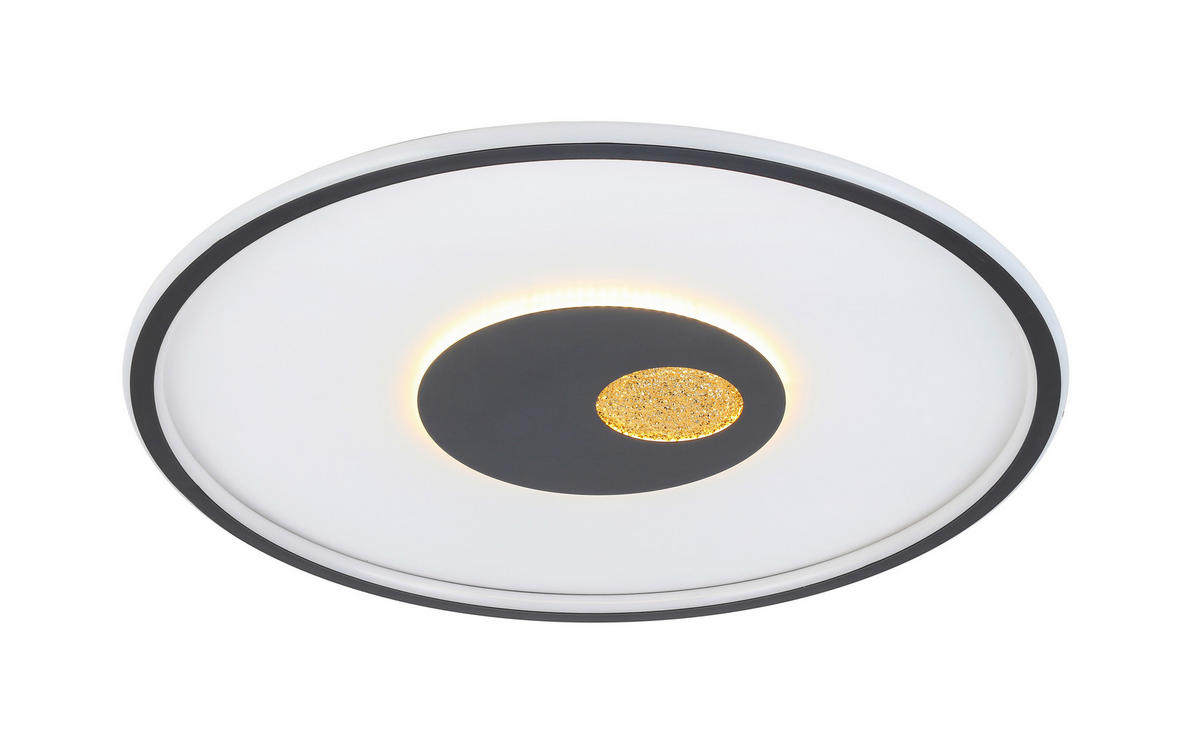 PLAFONIERĂ CU LED - alb/auriu, Design, plastic/metal (60cm) - Dieter Knoll