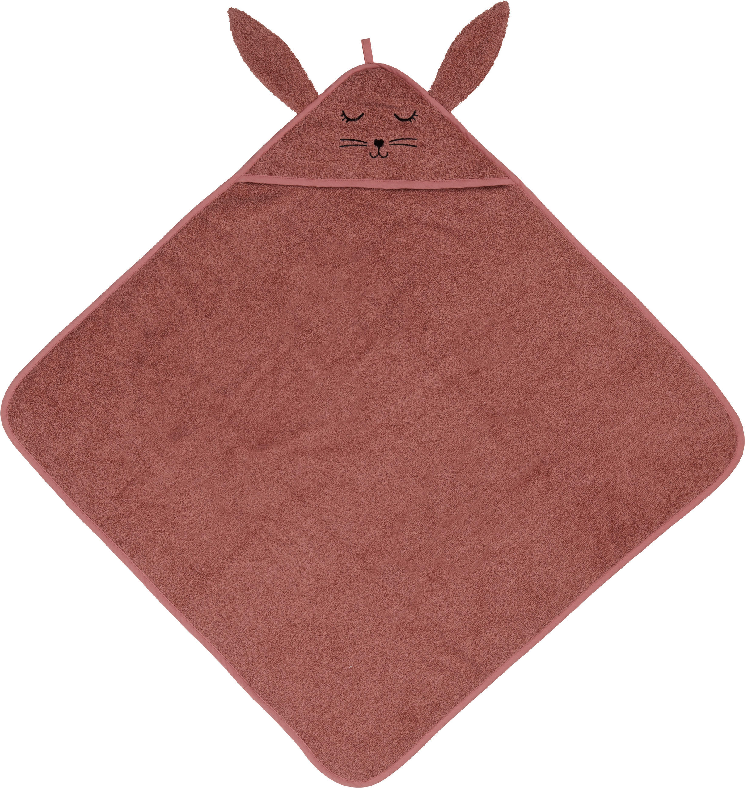 OSUŠKA S KAPUCÍ - pink, Basics, textil (75/75cm) - Avelia