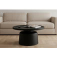 COUCHTISCH 69/69/37,5 cm rund Schwarz  - Schwarz, Design, Metall (69/69/37,5cm) - Xora