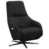 RELAXSESSEL in Textil Schwarz  - Schwarz, Design, Textil/Metall (77/108/95cm) - Chilliano