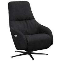 RELAXSESSEL in Textil Schwarz  - Schwarz, Design, Textil/Metall (77/108/95cm) - Chilliano