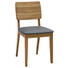 STUHL in Holz, Textil Grau, Eichefarben - Eichefarben/Grau, KONVENTIONELL, Holz/Textil (45/85/56cm) - Voleo STUHL in Holz, Textil Grau, Eichefarben - Eichefarben/Grau, KONVENTIONELL, Holz/Textil (45/85/56cm) - Voleo