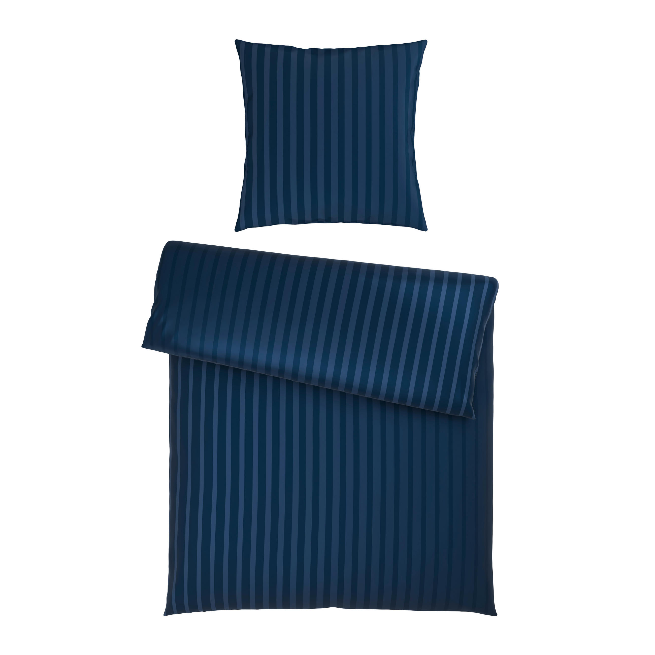 BETTWÄSCHE Satin 155/220 cm  - Dunkelblau, Textil (155/220cm) - Dieter Knoll