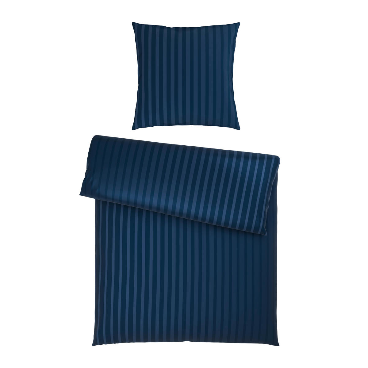 BETTWÄSCHE Satin 155/220 cm  - Dunkelblau, Textil (155/220cm) - Dieter Knoll