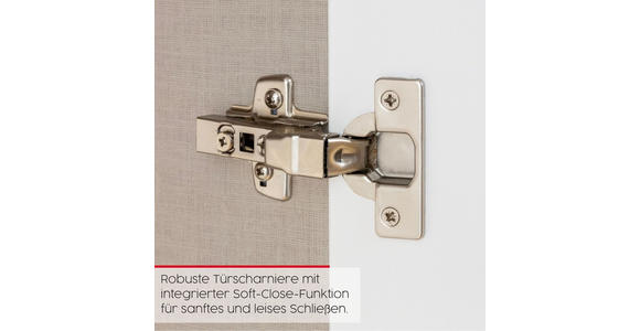 DREHTÜRENSCHRANK 101/223/61 cm,  in Champagner, 2-türig  - Champagner, Basics, Glas/Holzwerkstoff (101/223/61cm) - Novel