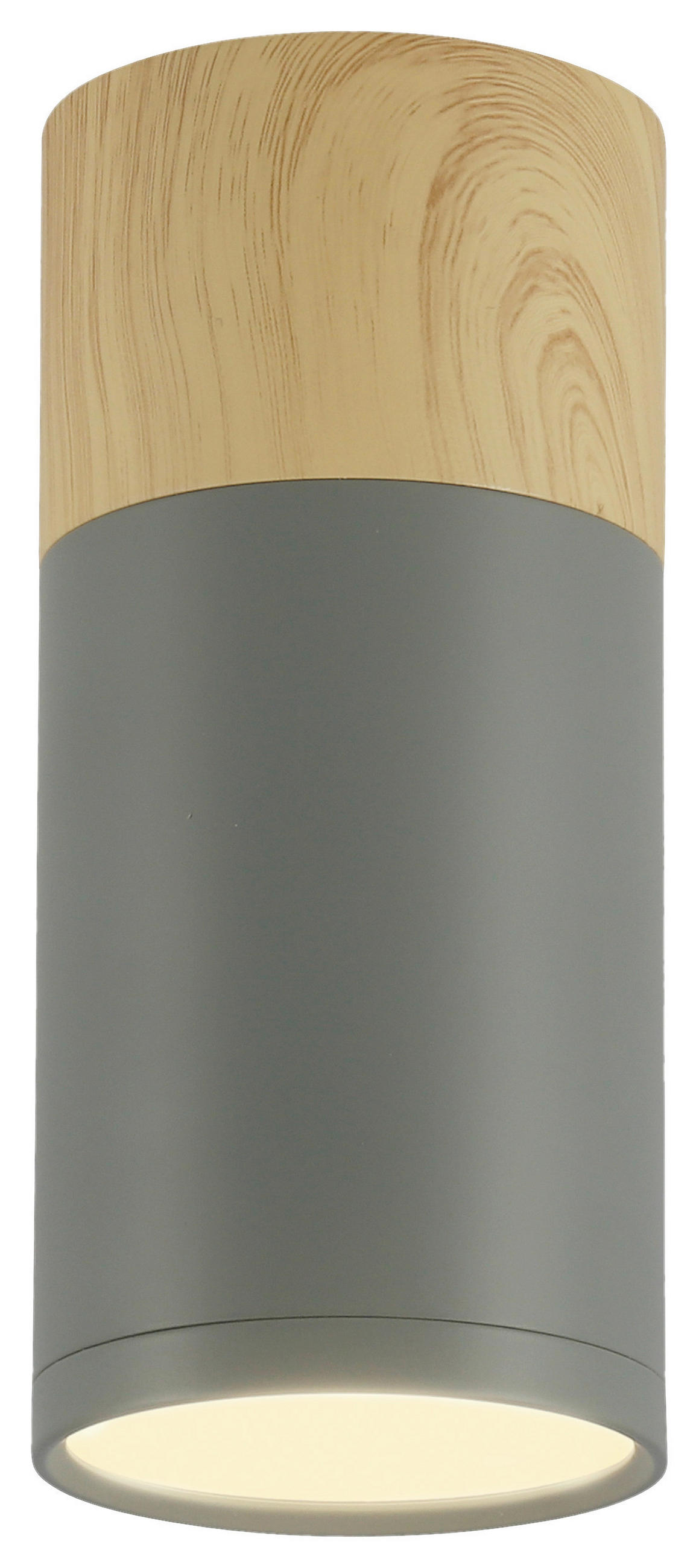 LED-DECKENLEUCHTE 7,5/7,5/15 cm   - Grau, Natur, Metall (7,5/7,5/15cm)