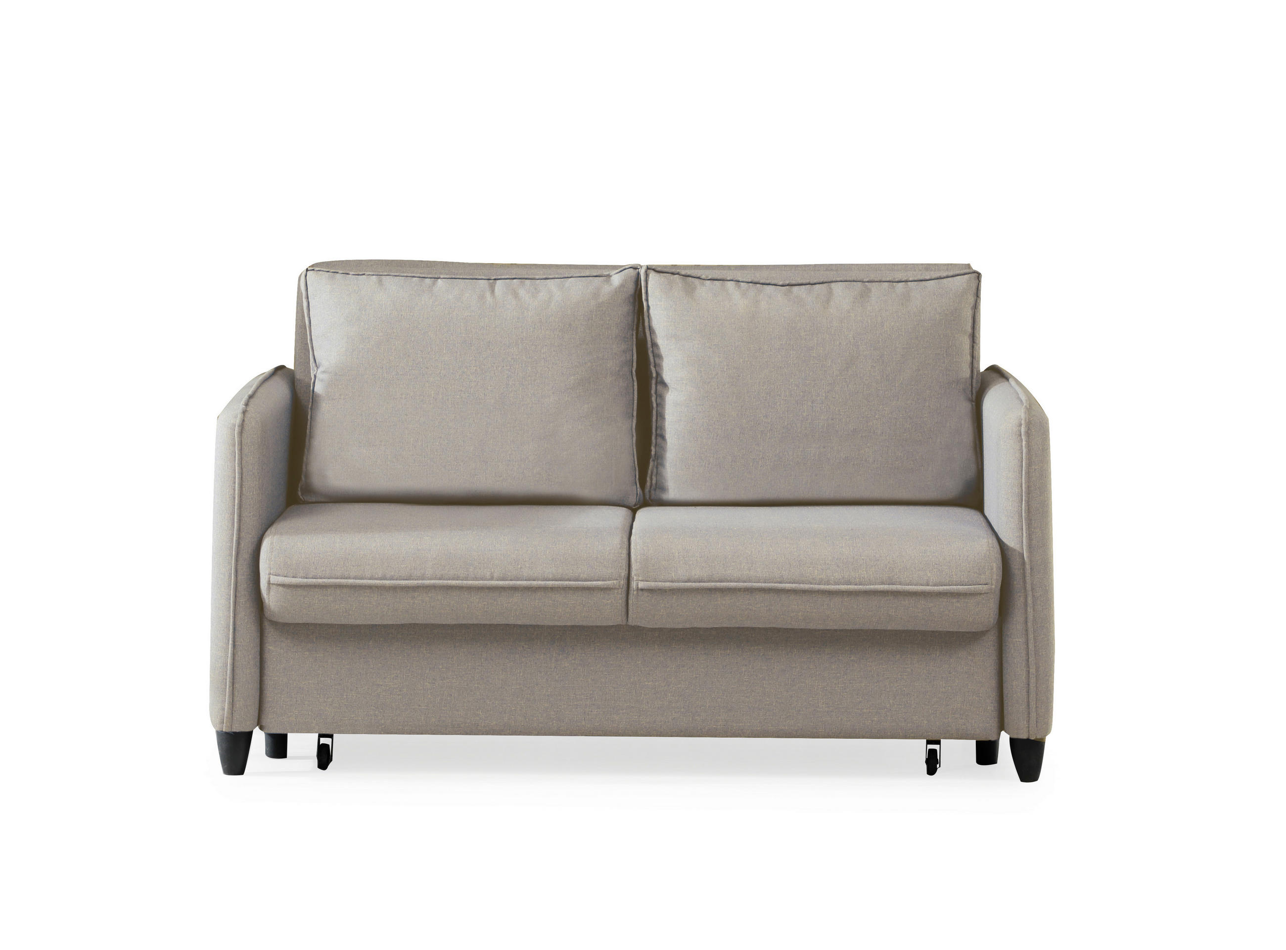 SCHLAFSOFA Webstoff Beige  - Beige/Schwarz, Design, Kunststoff/Textil (164/90/112cm) - Livetastic