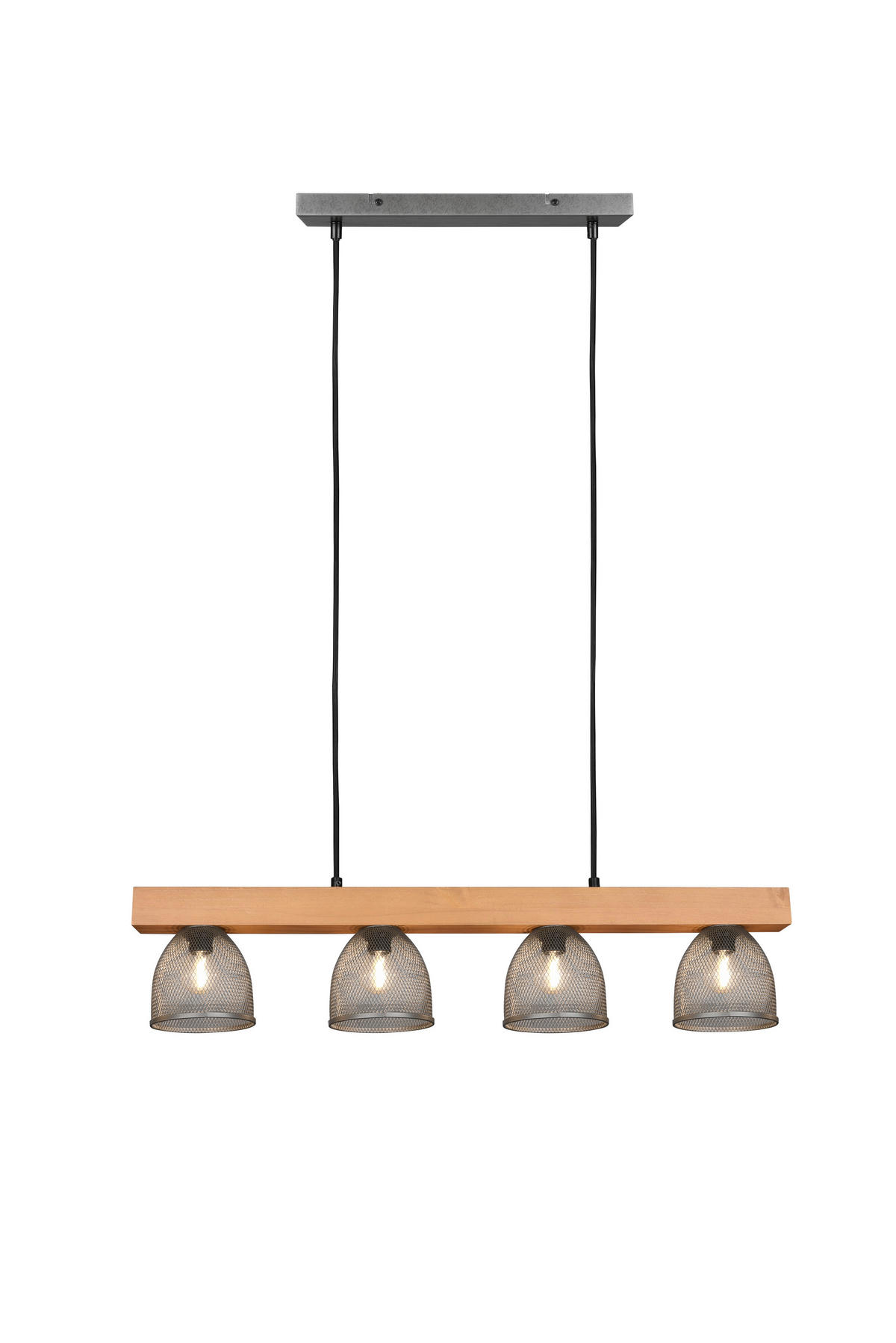 LUSTER   75/150/12 cm     - boja nikla, Prirodno, drvo/metal (75/150/12cm)