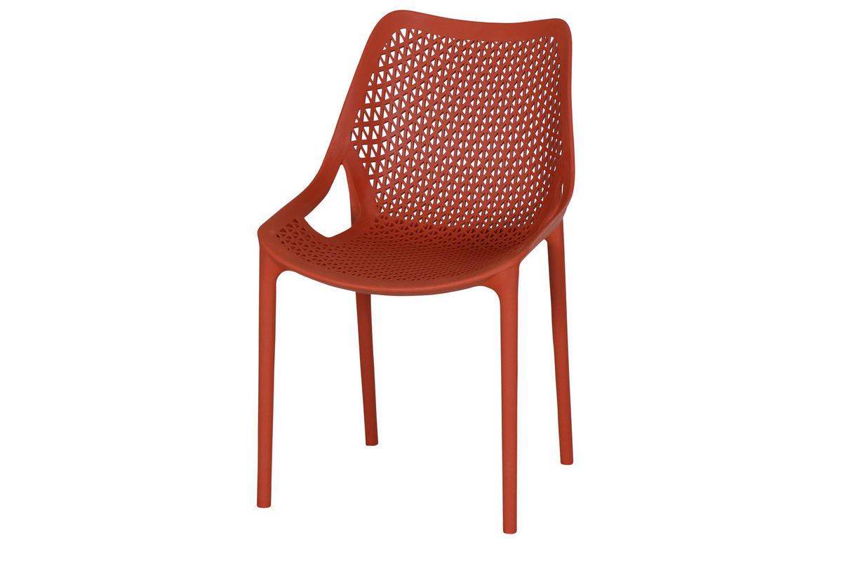GARTENGARNITUR 3-teilig Stahl  - Anthrazit/Rot, Basics, Kunststoff/Metall (80/81/80cm) - Siena Garden