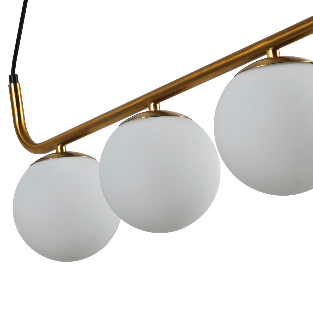 HÄNGLAMPA Alisa 122.5/60/13 cm  - guldfärgad, Klassisk, metall (122.5/60/13cm)