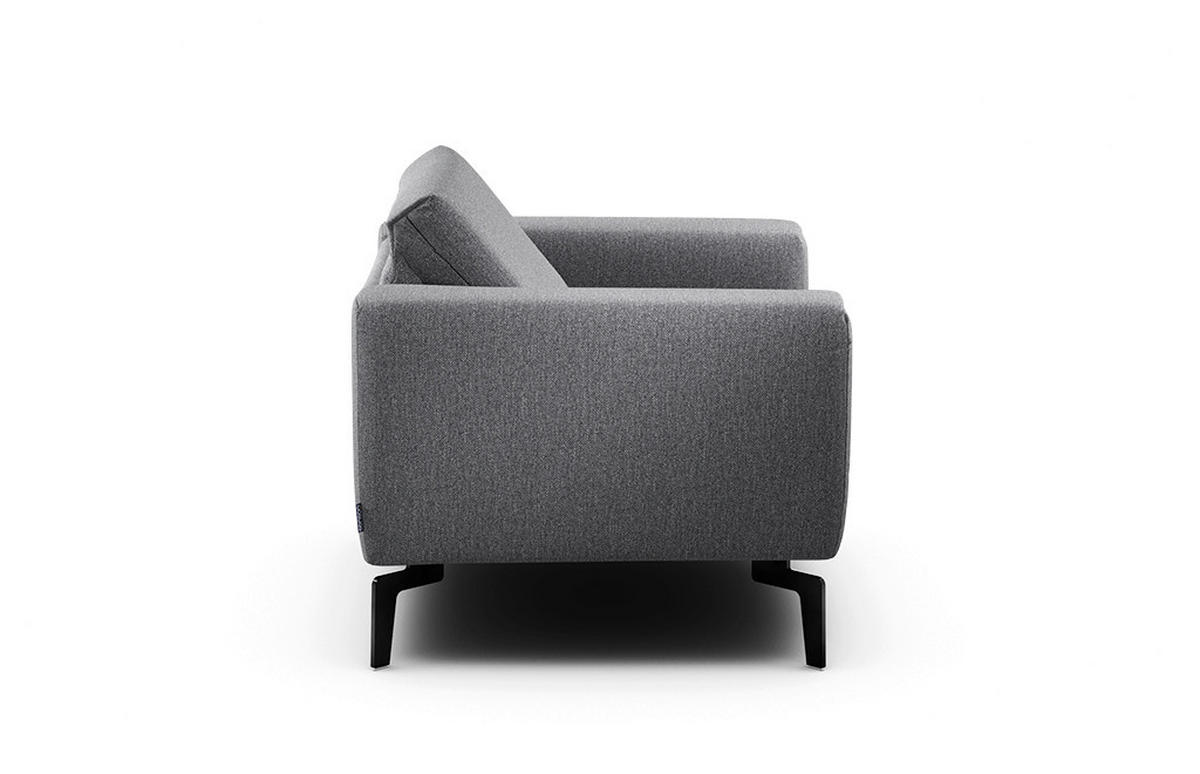 SESSEL Chenille Anthrazit    - Anthrazit/Schwarz, Design, Textil/Metall (110/85/86-94cm) - SENSOO