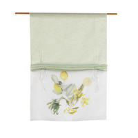 BÄNDCHENROLLO  halbtransparent  60/135 cm    - Gelb/Hellgrün, Basics, Textil (60/135cm)