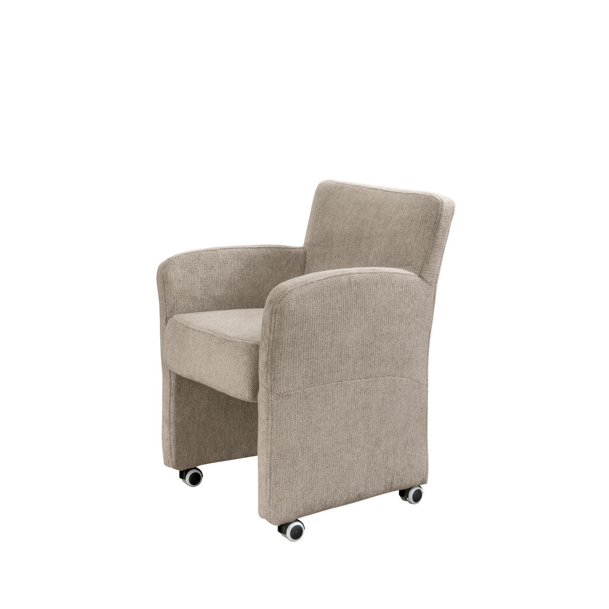 STOLICA S NASLONOM ZA RUKE  taupe  drvo, tekstil, drvni materijal      - taupe, Moderno, drvni materijal/drvo (65/85/66cm) - Livetastic