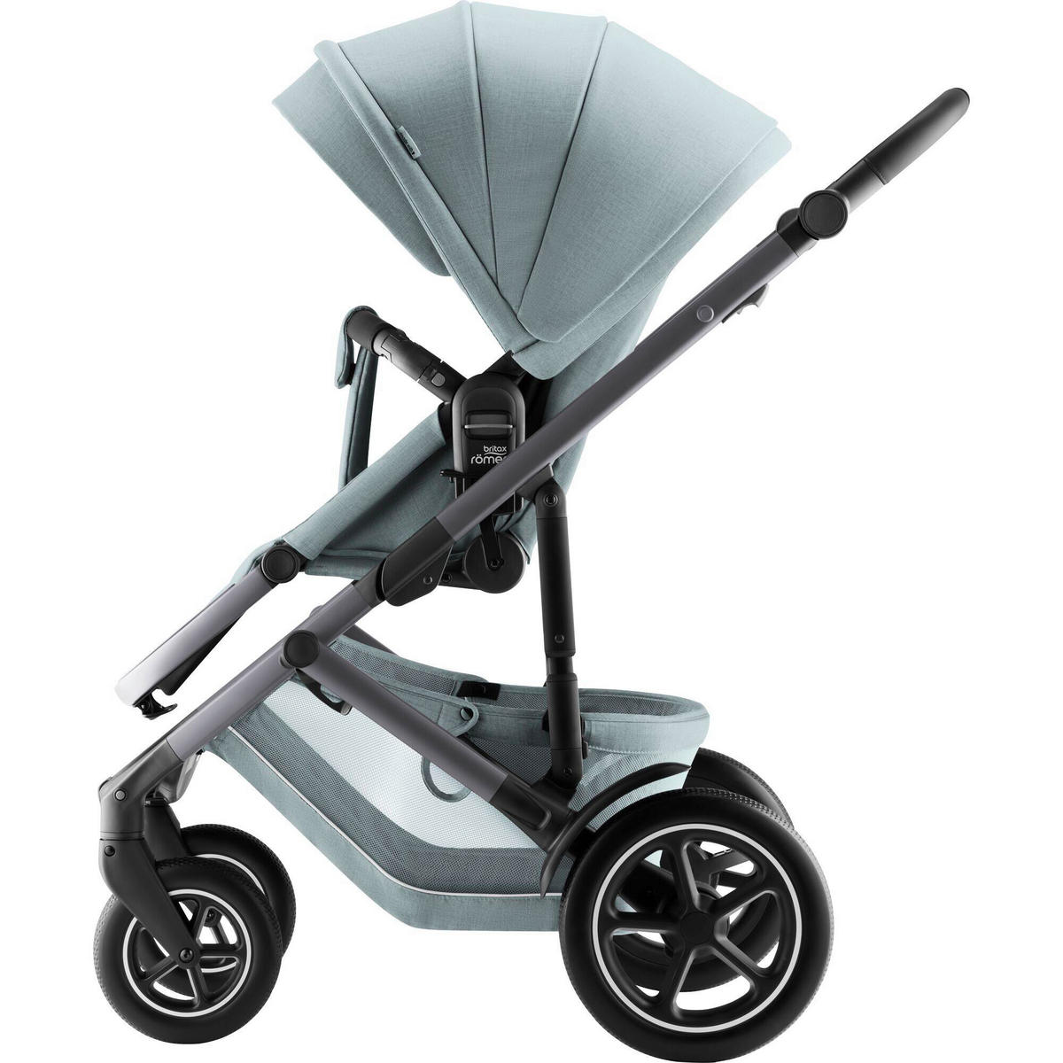 KINDERWAGEN  Smile 5Z  Harbor Blue  - Pastellblau/Grau, Basics, Textil/Metall (57/112/97.7cm) - Britax Römer