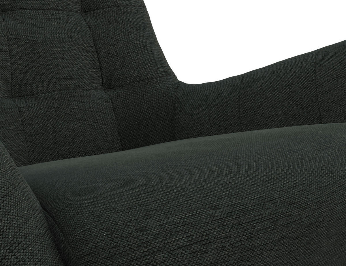 SESSELSET Flachgewebe Hocker    - Waldgrün/Eichefarben, Design, Holz/Textil (84/95/96cm) - MID.YOU