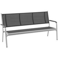 GARTENBANK 191/97/67 cm  Aluminium  - Anthrazit/Silberfarben, Basics, Kunststoff/Textil (191/97/67cm) - Kettler