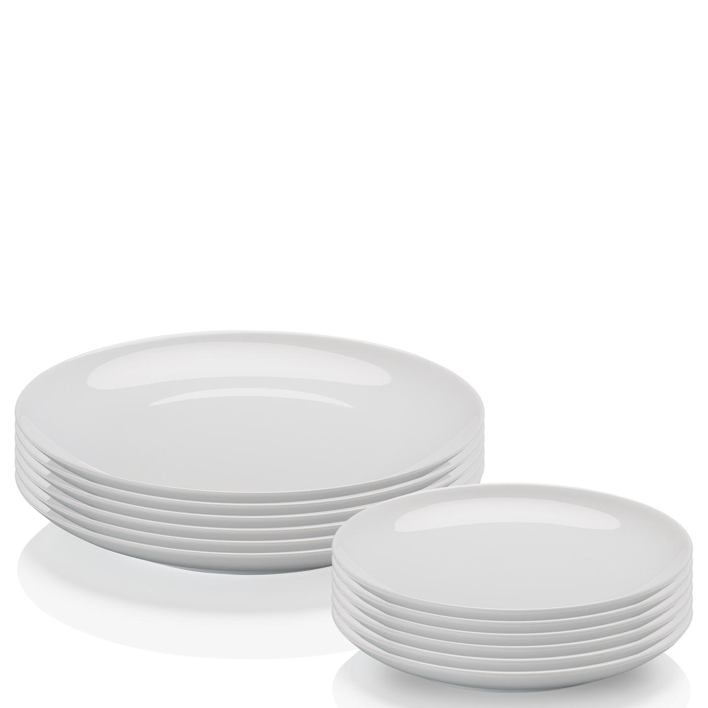 TAFELSERVICE Cucina Basic  12-teilig  - Weiß, Basics, Keramik (29,3/21,9/32,4cm)