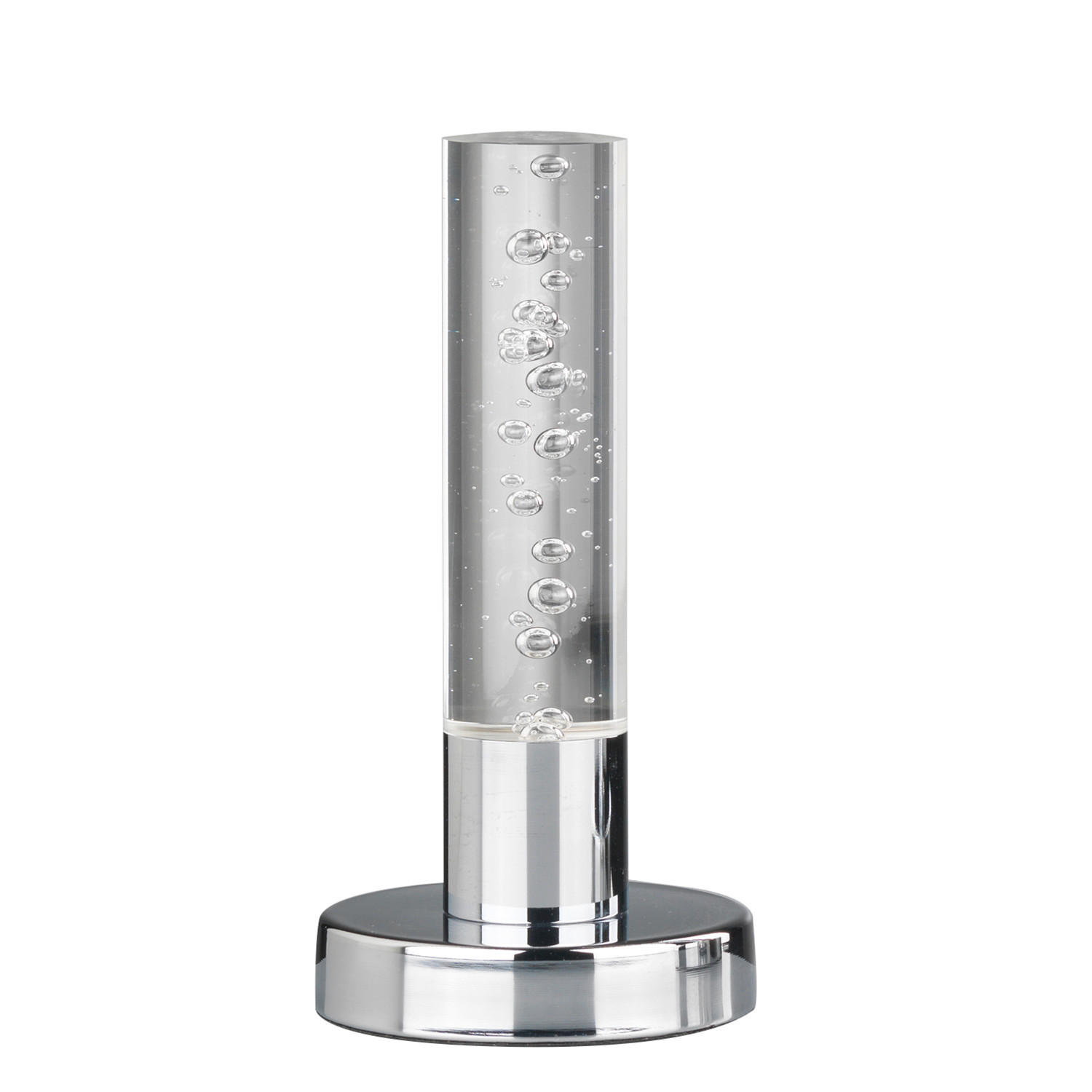 LED-TISCHLEUCHTE BUBBLES 12/12/24 cm   - Chromfarben/Weiß, Design, Kunststoff/Metall (12/12/24cm)