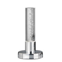 LED-TISCHLEUCHTE BUBBLES 12/12/24 cm   - Chromfarben/Weiß, Design, Kunststoff/Metall (12/12/24cm)