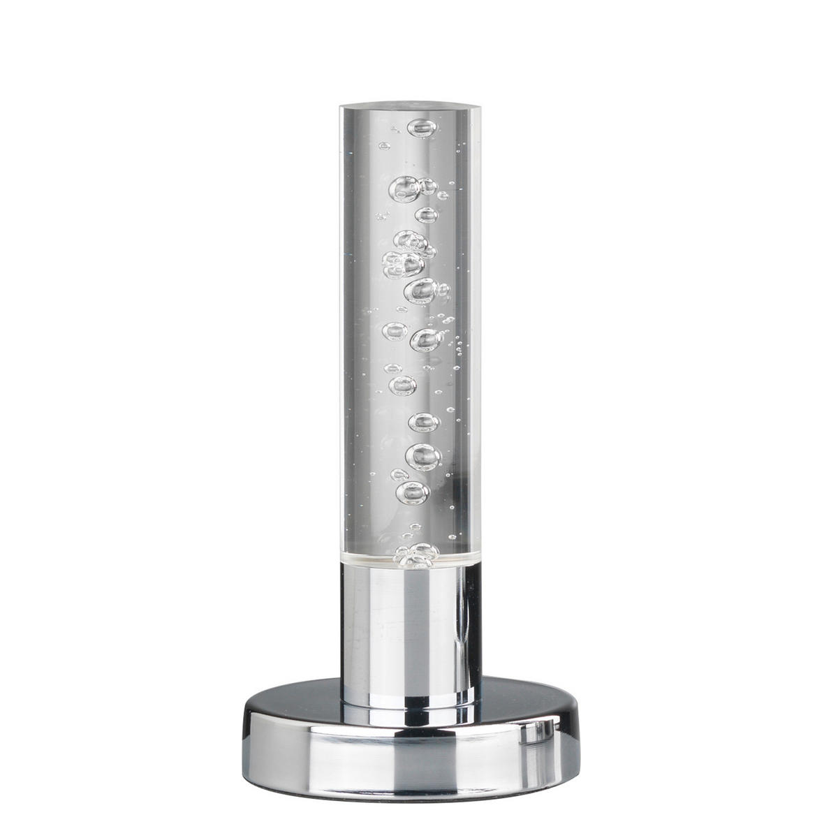 LED-TISCHLEUCHTE BUBBLES 12/12/24 cm   - Chromfarben/Weiß, Design, Kunststoff/Metall (12/12/24cm)