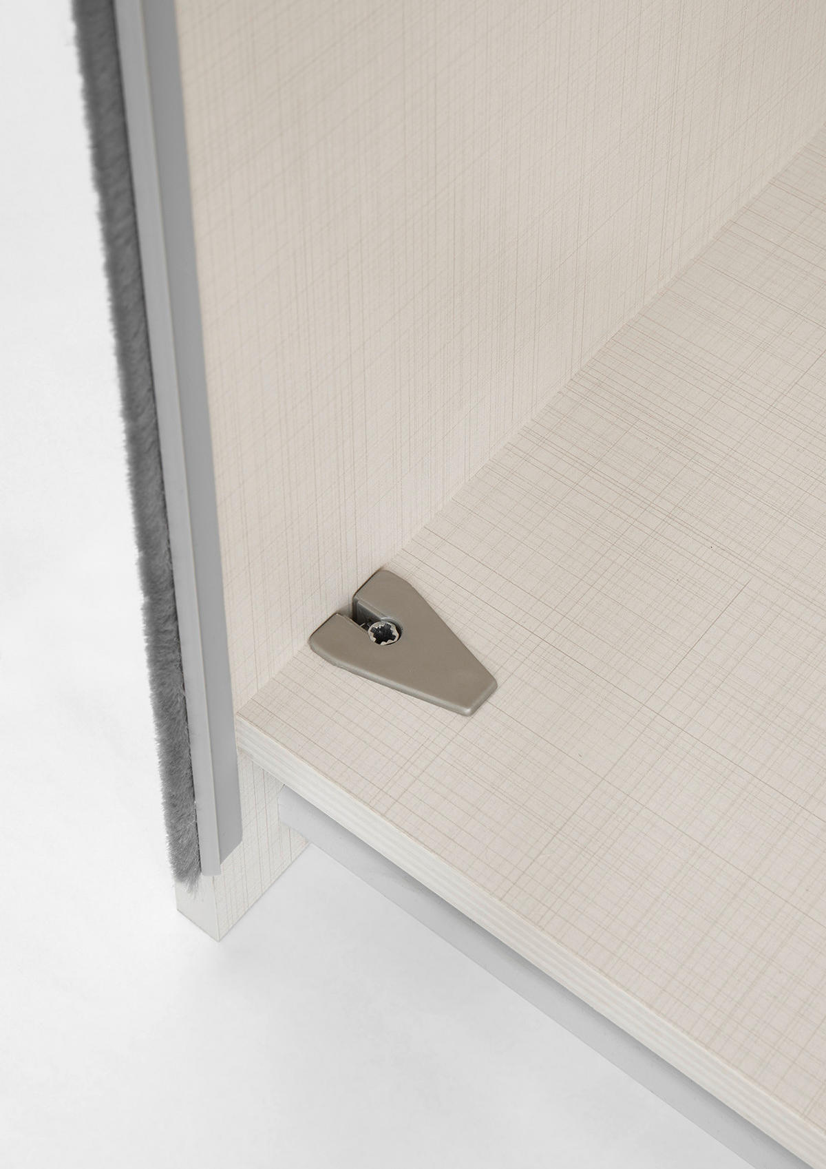 SCHWEBETÜRENSCHRANK 280/222/68 cm 3-türig Weiß  - Schwarz/Weiß, Holzwerkstoff/Metall (280/222/68cm) - Moderano
