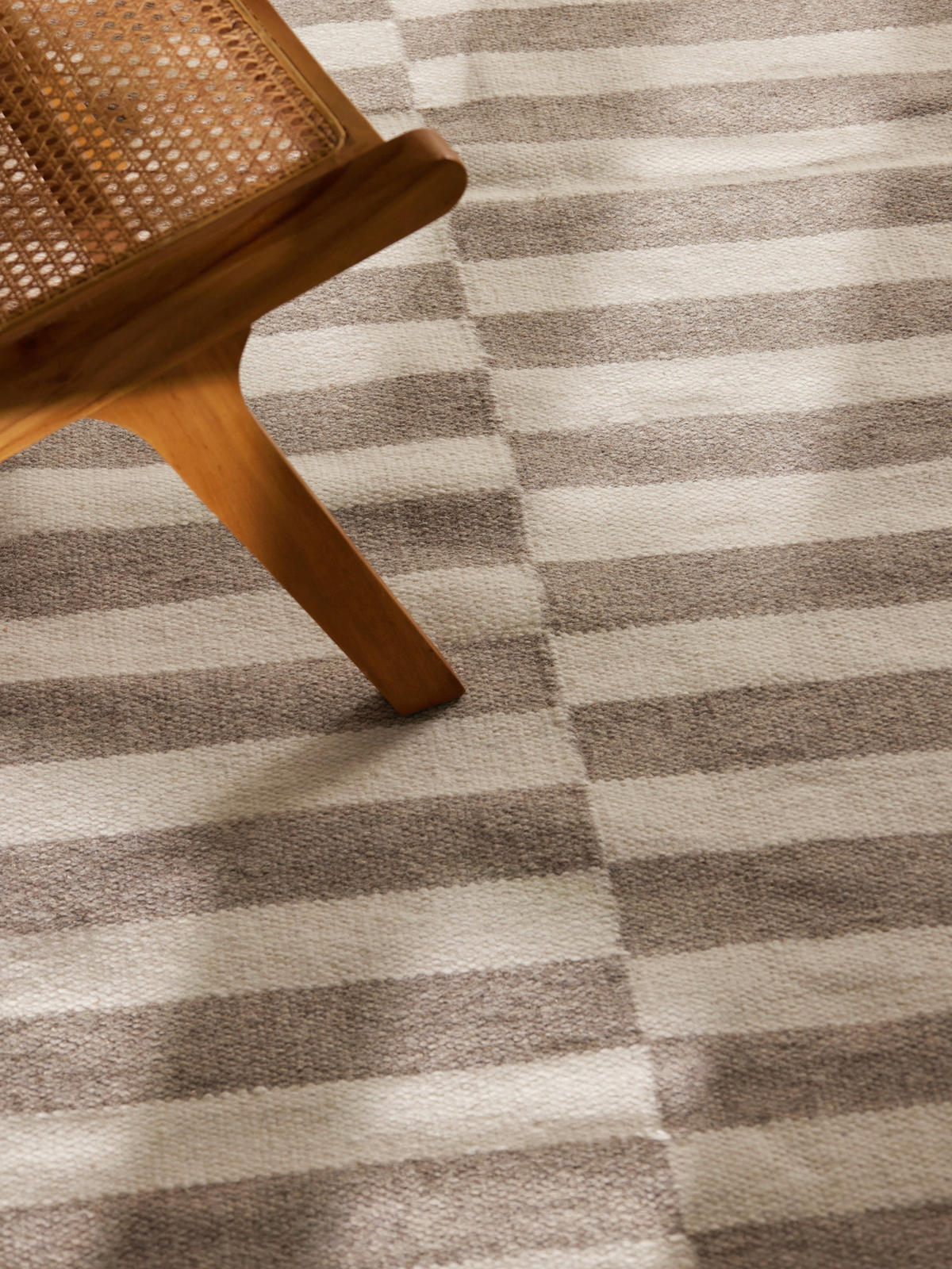 HANDWEBTEPPICH 200/300 cm Vika Weiß, Greige rechteckig  - Greige/Weiß, Basics, Textil (200/300cm) - Hanse Home