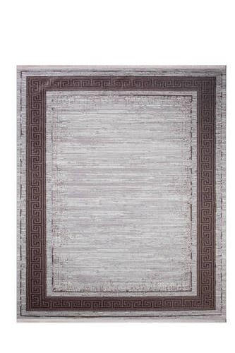 VINTAGE-TEPPICH 160/230 cm Samt Hellgrau, Braun  - Hellgrau/Braun, LIFESTYLE, Kunststoff/Textil (160/230cm)