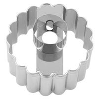 KEKSAUSSTECHFORM - Silberfarben, Basics, Metall (5,0/5,0/3,5cm) - Birkmann