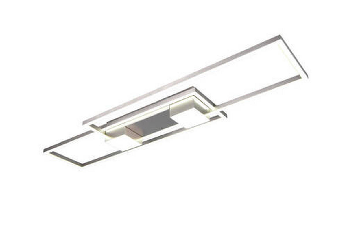 STROPNÍ LED SVÍTIDLO, 100/8/28 cm - barvy niklu, Basics, kov (100/8/28cm) - Trio Leuchten