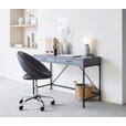 SCHREIBTISCH 120/50/76 cm  in Dunkelgrau  - Dunkelgrau, Design, Holz/Metall (120/50/76cm) - Hom`in