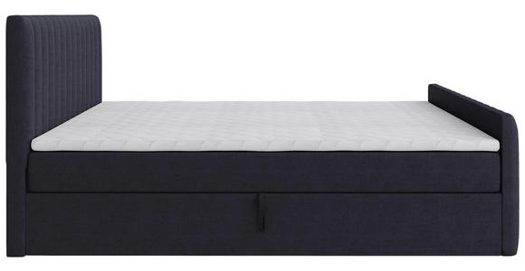 BOXBETT 140/200 cm  in Graphitfarben  - Schwarz/Graphitfarben, Basics, Kunststoff/Textil (140/200cm) - Carryhome