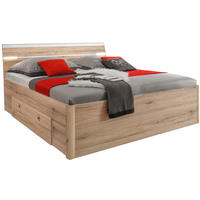 POSTEĽ S ÚLOŽNÝM PRIESTOROM, 140/200 cm dub San Remo - dub San Remo/farba duba, Modern, kompozitné drevo (140/200cm) - MID.YOU