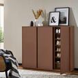 SCHUHSCHRANK 145/120/34 cm  - Terracotta, Design, Holzwerkstoff/Kunststoff (145/120/34cm) - Xora