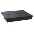 SCHLAFSOFA  in Cord Dunkelgrau  - Chromfarben/Dunkelgrau, Design, Textil/Metall (200/85/90cm) - Xora