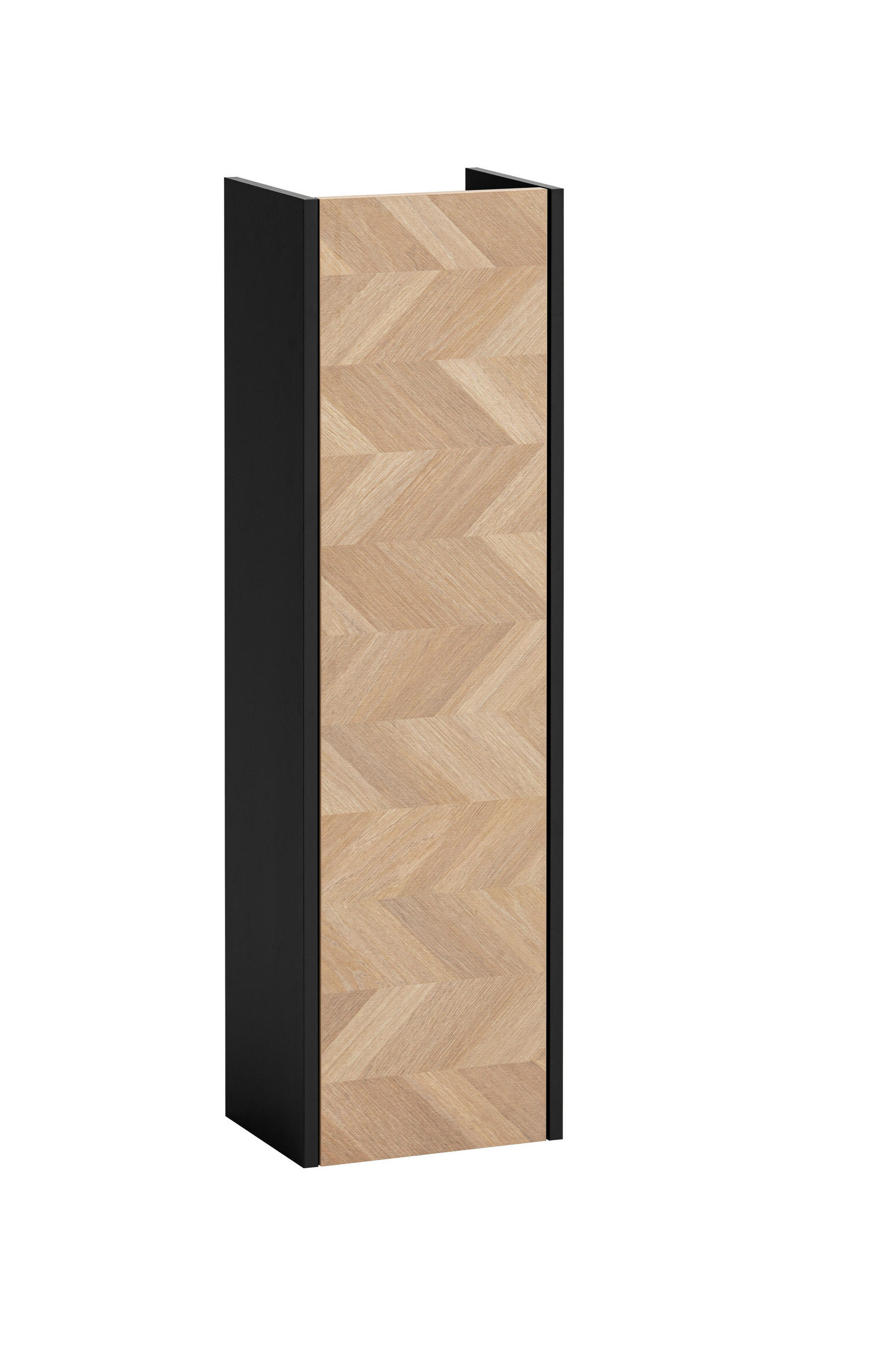 MIDISCHRANK 30,2/106,1/23,4 cm  - Eichefarben/Schwarz, KONVENTIONELL, Holzwerkstoff (30,2/106,1/23,4cm)