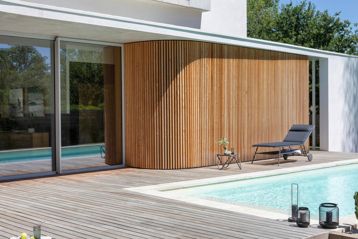 GARTENLIEGE 80/48/200 cm  - Dunkelgrau, Basics, Textil/Metall (80/48/200cm) - Lafuma Mobilier