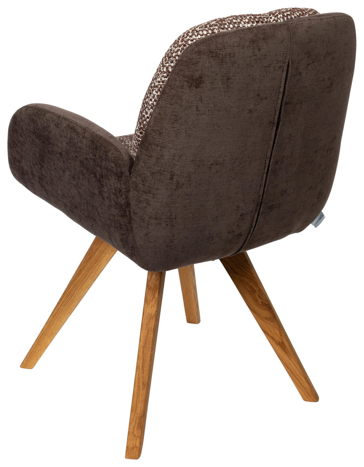 ARMLEHNSTUHL  in Webstoff  - Eichefarben/Braun, Design, Holz/Textil (59/90/64cm) - Linea Natura