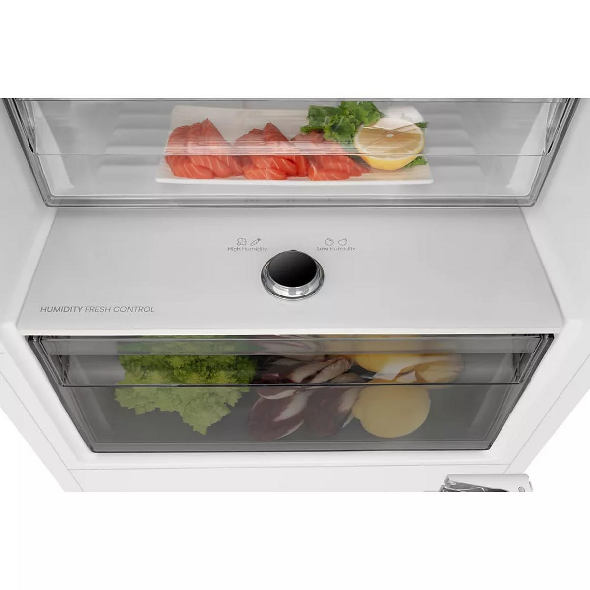 KÜHL-GEFRIER-KOMBINATION RB3B250SAWC  - Weiß, Design, Metall (54/177,2/54,5cm) - Hisense