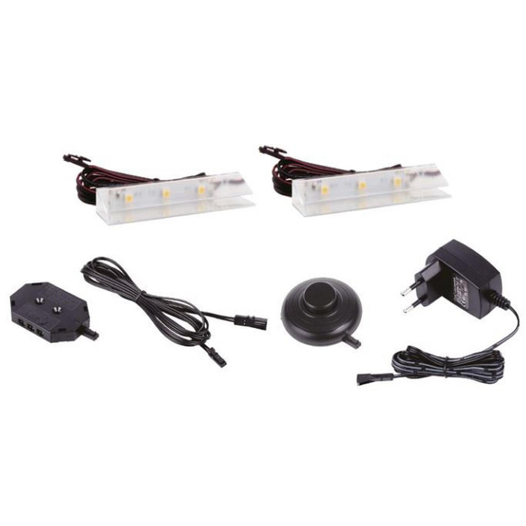 Einlegebodenbeleuchtung Glasbodenclip Weiß B: 10 cm