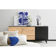 SIDEBOARD  in 178/78/40 cm  - Schwarz/Eiche Artisan, Design, Holzwerkstoff/Metall (178/78/40cm) - Xora