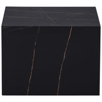 BEISTELLTISCH 55/55/40 cm Schwarz rechteckig  - Schwarz, Design, Holzwerkstoff (55/55/40cm) - Kayoom