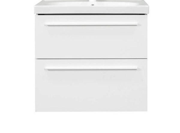 KOMBI UMIVAONIK  bijela visoki sjaj  - bijela visoki sjaj, Basics, drvo/keramika (65/45,5/60cm)