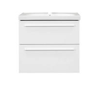 KOMBI UMIVAONIK  bijela visoki sjaj  - bijela visoki sjaj, Basics, drvo/keramika (65/45,5/60cm)